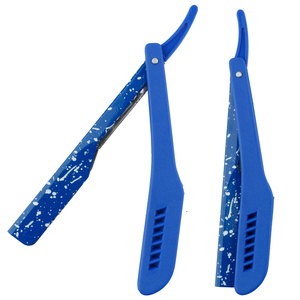 Yellow Speckled Stainless Steel <b>Razor</b> with Stainless Steel Handle <b>Single</b> <b>Blade</b> Face/Bikini/Body Shaving Tool - Product Image 5