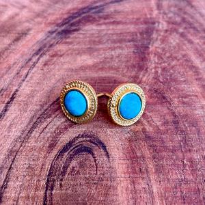 Boucles d'oreilles Turquoise naturelle Bijoux en pierres précieuses faits à la main pour femmes Bijoux artisanaux indiens Boucles d'oreilles Turquoise personnalisées - Product Image 3