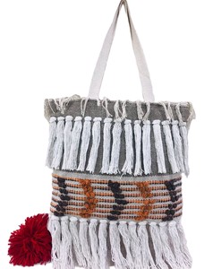 Bolso de mano de algodón Dari de edición limitada para mujer, ecológico, hecho a mano con cremallera, moda informal multiusos para uso nocturno - Product Image 1