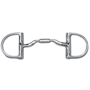 Medium English Dee Low Port Comfort Snaffle produits d'équitation mèches à bouche de cheval équestre avec anneaux chromés par des outils humains - Product Image 2