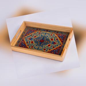 Bandeja de Servicio de Madera MDF con Recubrimiento de Esmalte, Diseño para Hoteles y Restaurantes, Utensilios de Cocina, Bandeja de Mesa de Alta Calidad - Product Image 2