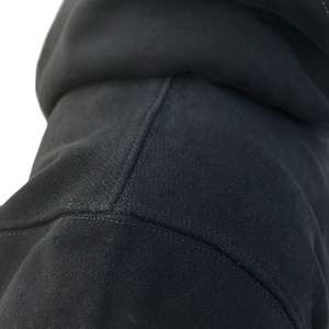 เสื้อมีฮู้ดผ้าฟลีซแบบสวมหัวสำหรับผู้ชายผ้าคอตตอน100% อย่างหนักพิมพ์ลายบล็อกสีพื้นโลโก้ตามสั่ง - Product Image 4