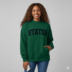 Sweat-shirt à col montant côtelé en mélange doux et écologique pour femme, collection Hiver 2025 – Vêtement de sororité grecque à porter sur le devant - Product Image 3