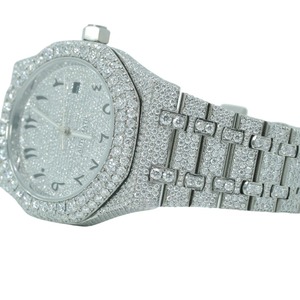 นาฬิกาข้อมือสแตนเลสสตีลสำหรับผู้ชาย ประดับเพชรโมอิสซาไนต์ สไตล์ฮิปฮอป นาฬิกาควอตซ์สุดหรู ออกแบบมาเพื่อแฟชั่นสำหรับทั้งผู้ชายและผู้หญิง - Product Image 4