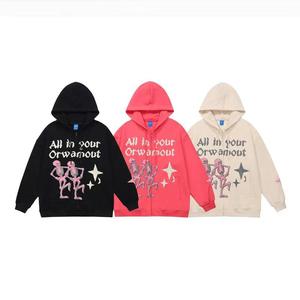 Sweat à capuche à impression bouffante avec logo personnalisé best-seller Fabricants de vêtements Streetwear Sweats à capuche à impression bouffante en coton polaire pour hommes - Product Image 1