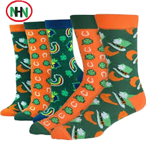Wholesale OEM Designer Jacquard Knitted Letter Cotton Luxury Crew Fleece Athletic Striped Unisex Custom Logo Sports <b>Men</b> <b>Socks</b> - Product Image 4