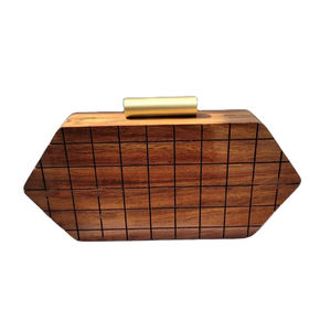 Sac à main en bois élégant de bonne qualité avec un nouveau design, boîte à main en bois - Product Image 1