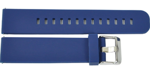 Unisex JD009 Blue Silicone Sports <b>Watch</b> Band Smart <b>Watch</b> Stainless Steel Buckle Water Resistant 27cm Adjustable 18-22mm <b>Watch</b> - Product Image 2