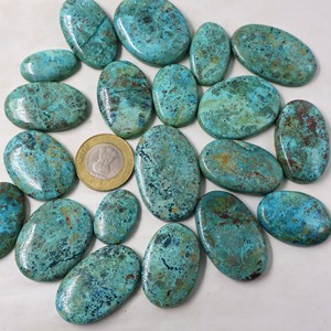 2025คริสโซโคลลาแบบธรรมชาติรูปร่างและขนาด BK อัญมณีรูปไข่จำนวนมากสำหรับทำเครื่องประดับ - Product Image 2