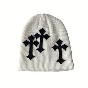 Gorro de Punto sin Puños con Logotipo Jacquard Personalizado al Por Mayor al Mejor Precio, Gorro de Punto con Estampado Completo de Letras y Gráficos, Gorros de Alta Calidad - Product Image 4