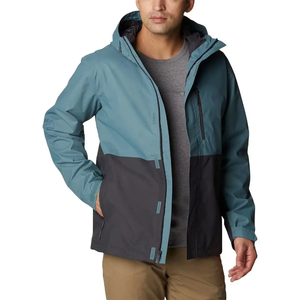 Impermeable Hombres Senderismo Chaqueta de lluvia Multi Panel al aire libre cortavientos con capucha y cremallera, capa de lluvia ligera para viajes - Product Image 6