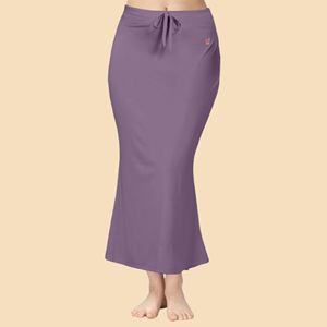 Trendmalls Plum Mujer para Spandex Saree Shapers Transpirable Cómodo Enagua para una mejor legibilidad Motor de búsqueda - Product Image 1