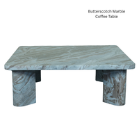 Table basse en marbre Crema Fantasy ORRIS LIVING, table centrale rectangulaire moderne faite à la main, couleur personnalisée, luxe pour salon