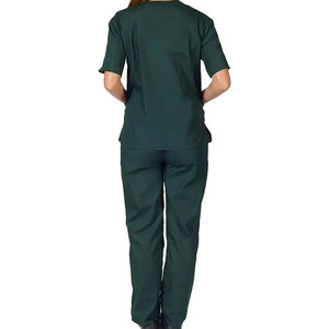Ensemble de vêtements de travail multi-poches pour infirmière Ensembles d'uniformes pour dames Costumes d'hôpital médical Ensembles de blouses pour médecins dentaires sur mesure - Product Image 4