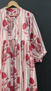 Robe midi décontractée à imprimé floral col profond avec ficelle plus proche silhouette ample mini robe taille naturelle pour l'été - Product Image 3