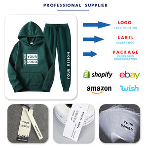 Conjunto personalizado de Sudadera con capucha y pantalones de chándal para hombre, alta calidad, algodón, poliéster, alta calidad, teñido liso para la temporada de invierno - Product Image 4