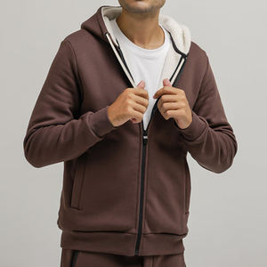 2025 fabricación profesional hecha nuevo estilo hombres cremallera sudaderas con capucha hechas a medida de alta calidad hombres Zip up sudaderas con capucha - Product Image 4