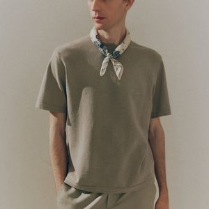 Camiseta Personalizada de Alta Calidad para Hombre, Holgada, Informal, Moderna, 100% Algodón, Tejida, de Manga Corta, Anti-Pilling - Product Image 2