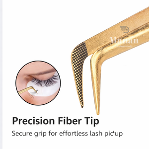 Pinzas Profesionales de Alta Calidad para Extensión de Pestañas, Color Rosa, Punta Curva, Acero Inoxidable, Herramienta de Belleza - Product Image 3
