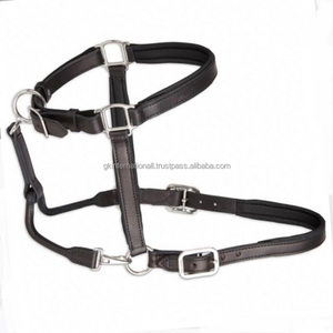 Caballete de caballo de cuero de sillín marrón de doble capa duradero e impermeable en todos los tamaños personalizados con relleno suave y herrajes de níquel - Product Image 5