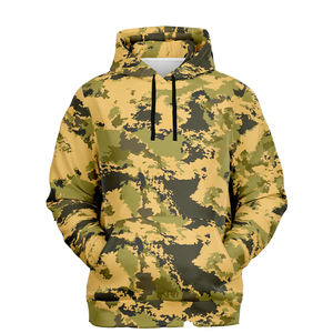 Sudaderas con capucha de la mejor calidad con estampado de camuflaje para adultos, sudaderas con capucha de manga larga de ajuste regular de talla grande para exteriores con bolsillo de canguro para hombres - Product Image 1