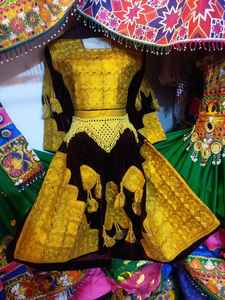 Ethnic Afghan Kuchi Handmade Tribal Traditional Embroidered Women Afghani <b>Dress</b> Medium Size in Red Color Afghanistani <b>Dresses</b> - Product Image 4