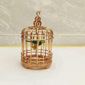 Jaula de pájaros simulada, adornos de Casa cantores, jaula de pájaros de hierro, decoración del hogar, jaula de pájaros en miniatura, juguete para casa de muñecas, accesorios - Product Image 4