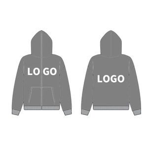 2024 nuevo diseño de alta calidad de fábrica al por mayor ropa ecológica Sudadera con capucha de los hombres logotipo personalizado chándales Otoño Invierno - Product Image 3