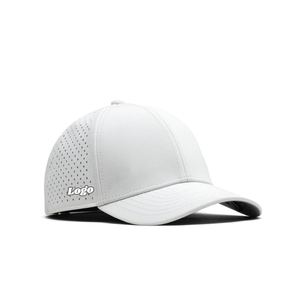 Sombreros de golf de 6 paneles con logotipo personalizado bordado 3D Puff impresión poliéster impermeable para gorra de béisbol al por mayor y golf con cuerda - Product Image 1