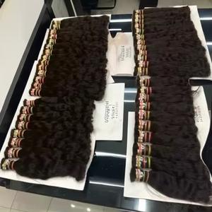 Venta al por mayor de pelo brasileño con cutícula alineada, proveedores de cabello virgen indio crudo, mechones de cabello humano sin procesar - Product Image 5