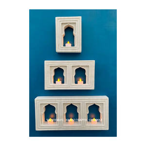 Handmade Polished Antique Indian Marble <b>Candle</b> Stand & Tea Light Holder Wall Panel Very Stylish Stone Material Home Decor <b>Gift</b> - Product Image 1