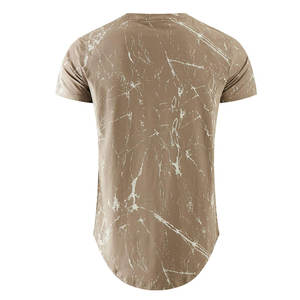 Camiseta personalizada de alta calidad para hombre, Popular tela de punto de diseño, algodón transpirable/poliéster, ropa de calle de 220g, el mejor precio del vendedor - Product Image 2