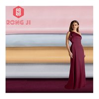 Precio de fábrica 95% poliéster 5% Spandex 80-90gsm 50D Spandex tela elástica para vestido de noche de mujer