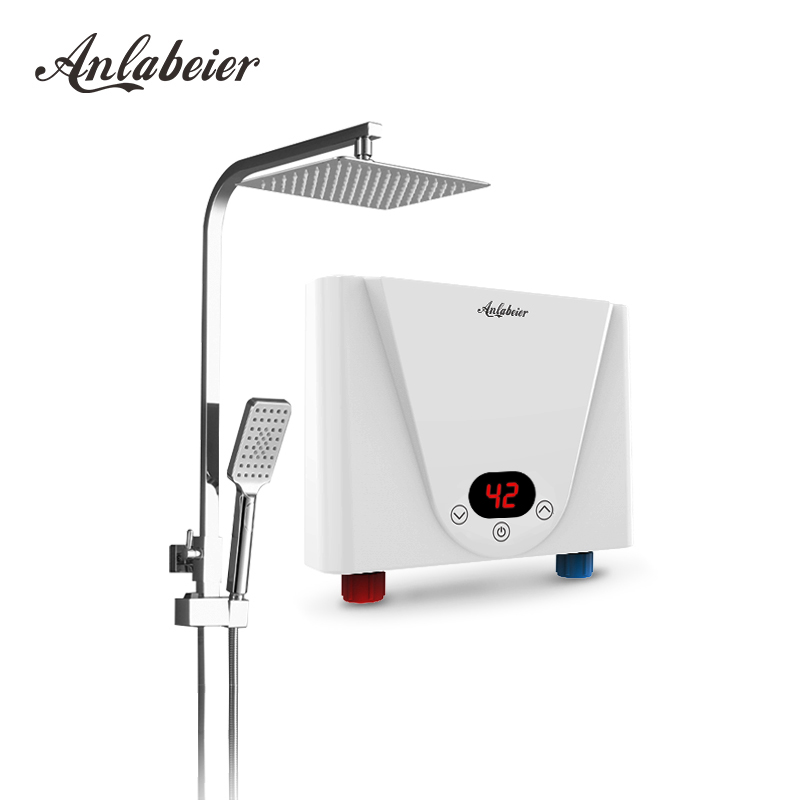 Smart Electric 3500W Slim Instant Heater Touch Control Temperature Display WiFi App-Controlled Full Safety Protections for