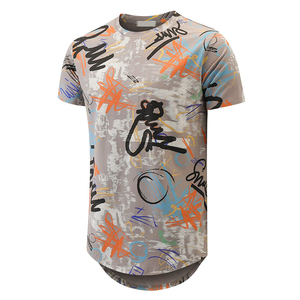 Camiseta Vintage de Estilo Urbano para Hombre, Lavada al Ácido, 100% Algodón, Hombros Caídos, Talla Grande, Personalizable - Product Image 1