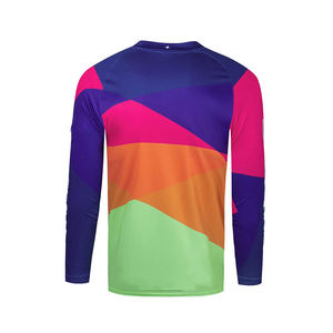 Custom Wholesale Manufacturer OEM <b>Cheap</b> Design 100%Polyester Sublimation Cycling Motocross for Men Long Sleeve BMX Jersey - Product Image 2