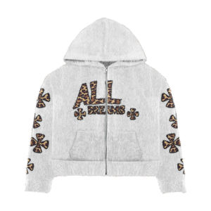 Conjunto Deportivo Personalizado con Logotipo, Lavado Ácido, Estilo Vintage Desteñido, con Pedrería, 480 Gsm, Sudadera con Cremallera, Conjunto Deportivo con Lavado Ácido - Product Image 5