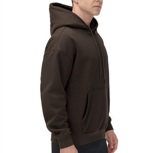 Sweat à capuche design avec logo personnalisé pour hommes style pull-over avec polaire tricotée anti-rétrécissement et anti-rides respirante OEM - Product Image 3