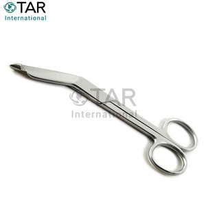 Nouvelle arrivée 14cm pansement ciseaux pansement pince ensemble en acier inoxydable Lister pansement ciseaux premiers soins Medic Instruments - Product Image 1