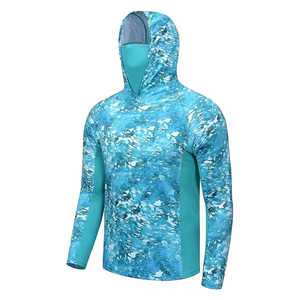 เสื้อตกปลามีฮู้ดสำหรับผู้ชายชุดตกปลาระบายอากาศได้ดีผลิตตามสั่ง - Product Image 1