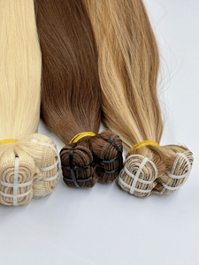 Cabello Humano Virgen Vietnamita con Trama de Color Rubio y Piano |   Costura Resistente y Segura |   Sin Desprendimiento, Calidad Duradera - Product Image 3