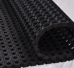 เสื่อยางปูพื้นอุตสาหกรรมสินค้ามาใหม่โรงงานเวิร์คช็อปโรงแรมในครัวระบายน้ำได้ง่ายไม่เลื่อนออกแบบเป็นช่องกลวง - Product Image 6