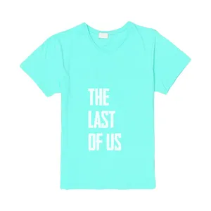 Turquoise couleur personnalisé graphique coton femmes graphique t-shirt demi manches facile à porter respirant femmes t-shirt avec impression personnalisée.