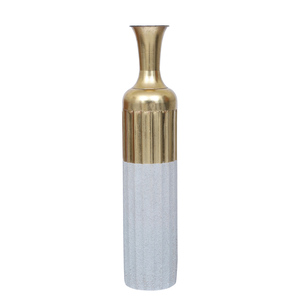 Floor Iron Metal <b>Gold</b> Polished Modern Design Handmade Flower <b>Vase</b> for Home and Wedding Decoration - Product Image 2