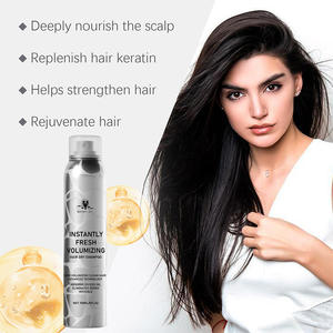 Etiqueta privada Vegano Todos los tipos de cabello Control de aceite Spray esponjoso orgánico Cabello aceitoso Voluminizador Champú seco Spray - Product Image 2