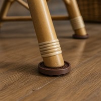 Patins de chaise en caoutchouc alvéolés antidérapants, anti-vibrations et anti-rayures avec ventouses pour la maison et les cafés