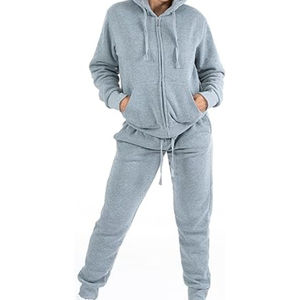 ชุดวอร์มผ้าถักสำหรับผู้หญิงชุดวอร์มผ้าโพลีเอสเตอร์ยืดหยุ่นสวมใส่สบาย - Product Image 2