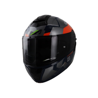 Casque élégant ASTONE RT6 à visière relevable, bleu brillant argenté, nouveau matériau ABS avec garantie d'un an pour les motards XS-XXL