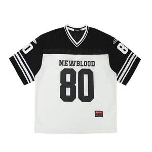 Uniforme de football américain respirant personnalisable, jersey de sport à séchage rapide, taille plus avec manches courtes - Product Image 5