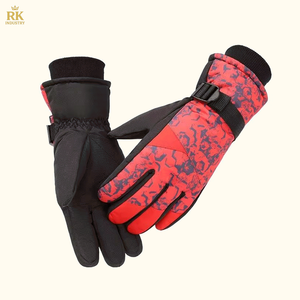 Gants de ski en cuir tendance pour enfants, gants de sport isolés pour l'hiver en plein air, gants de randonnée imprimés pour la neige - Product Image 6